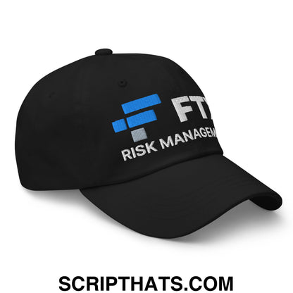FTX Risk Management Embroidered Unstructured Dad Hat Black