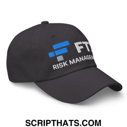 FTX Risk Management Embroidered Unstructured Dad Hat Dark Grey