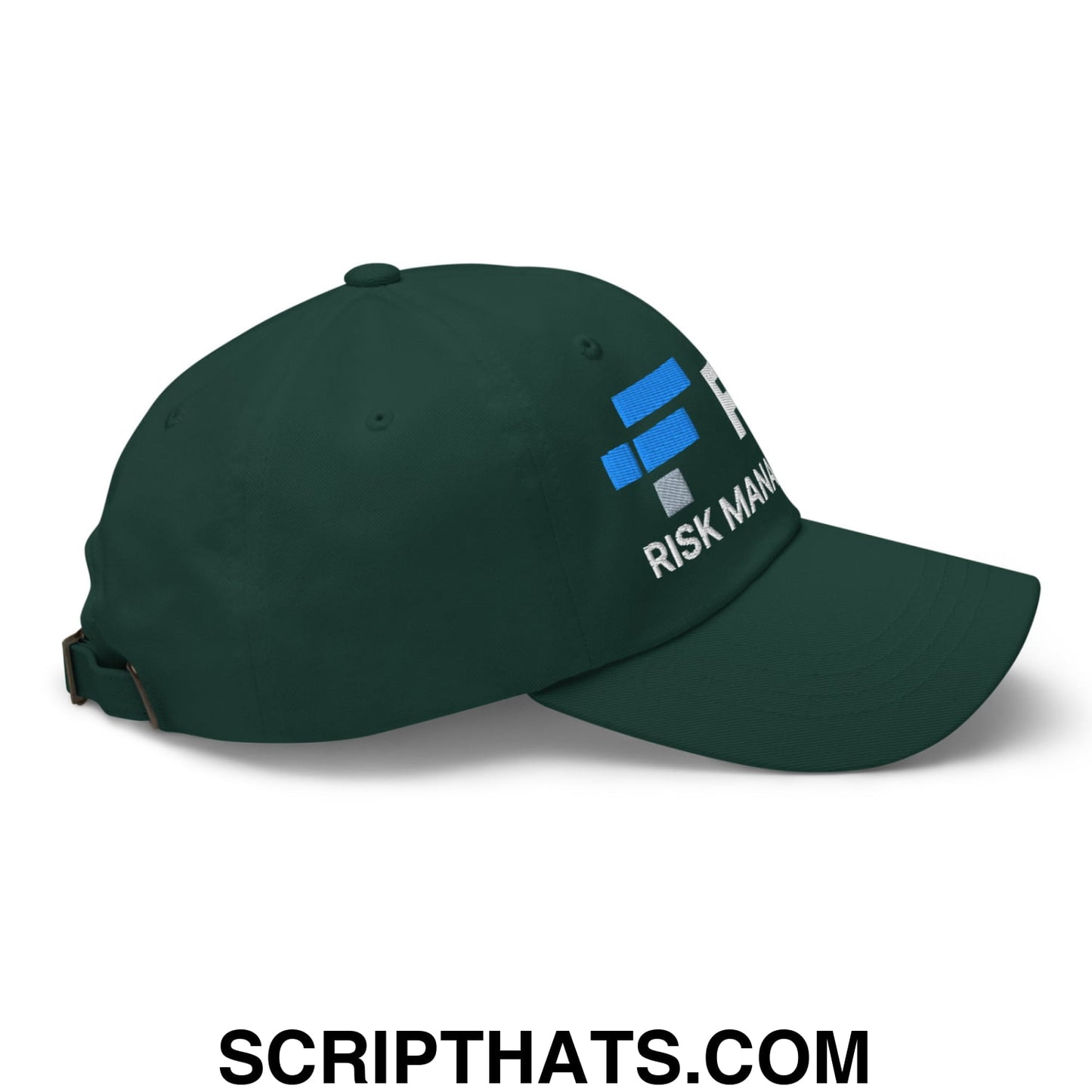 FTX Risk Management Embroidered Unstructured Dad Hat Spruce