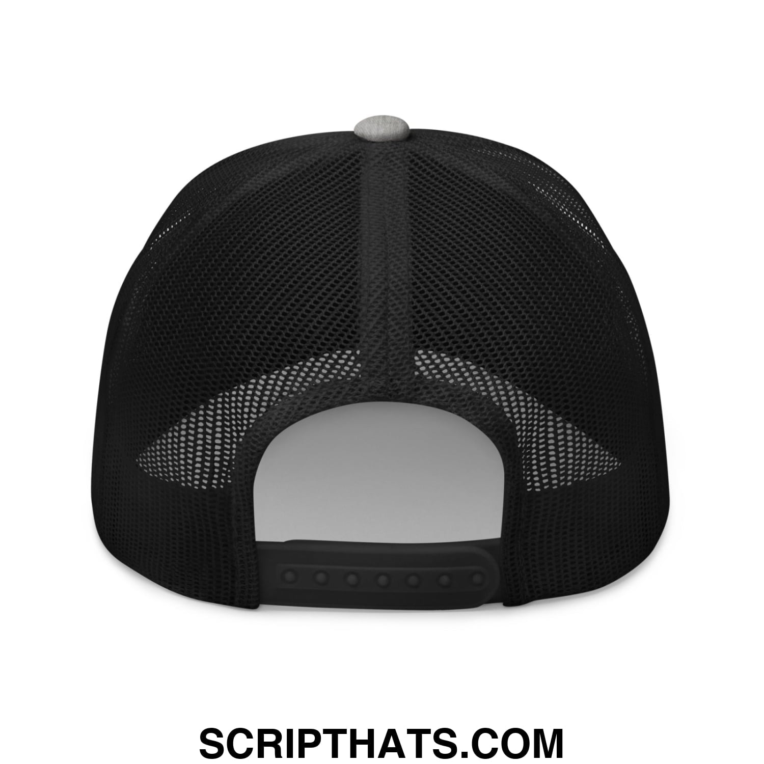 Fuck ICE Embroidered Mesh Trucker Hat Heather Black