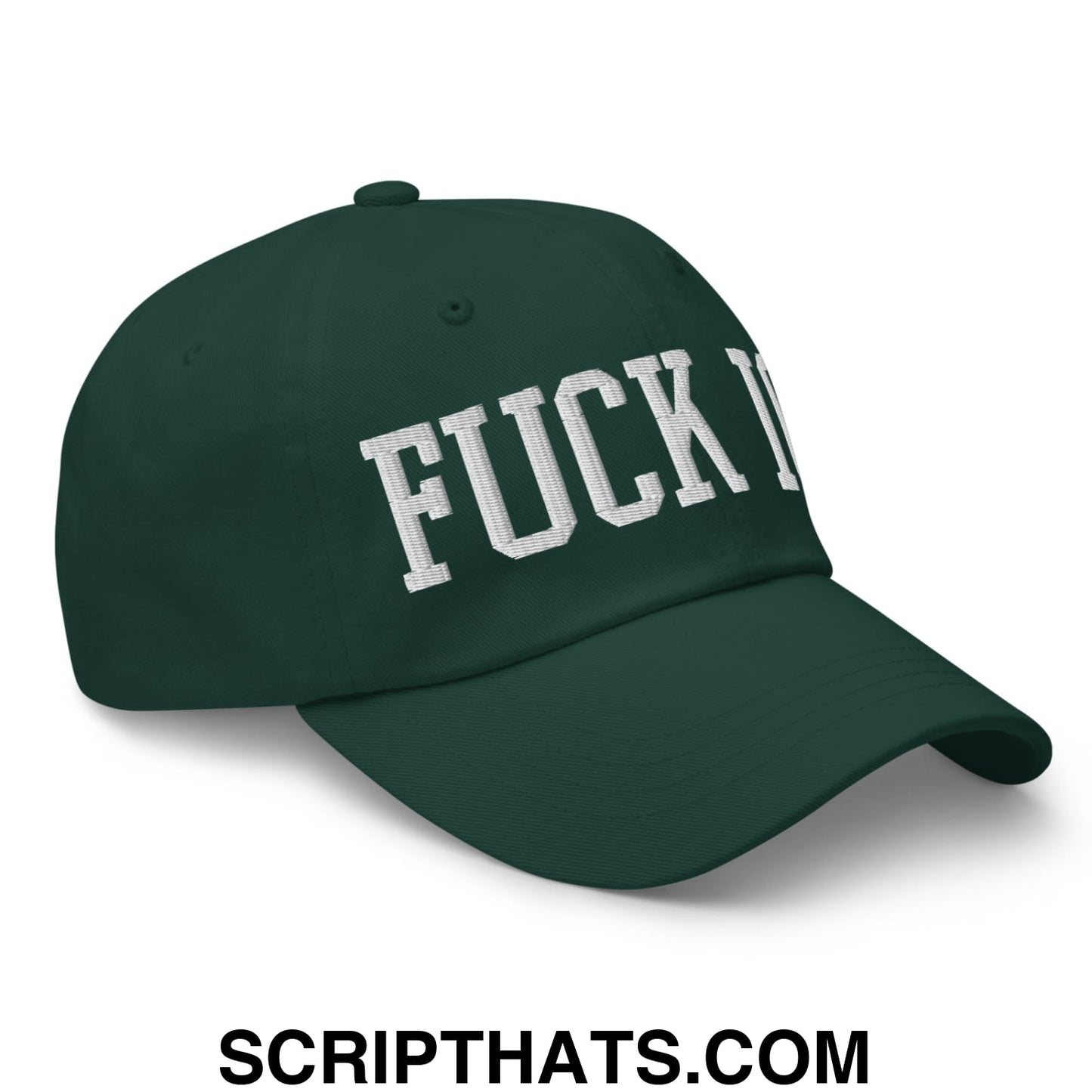 Fuck ICE Embroidered Unstructured Dad Hat Spruce
