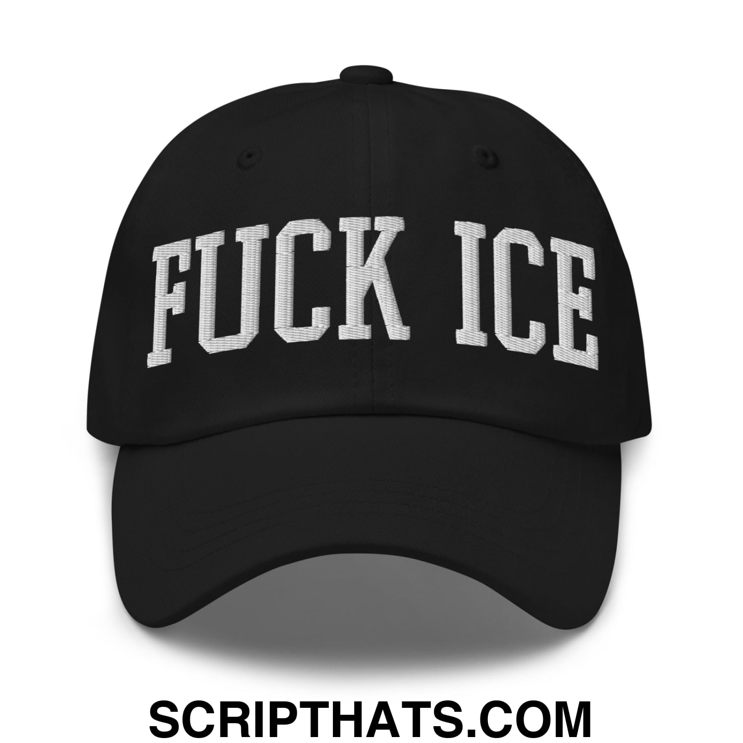 Fuck ICE Embroidered Unstructured Dad Hat Black