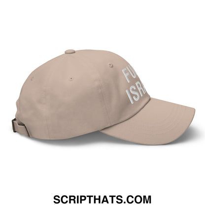 Fuck Israel Embroidered Unstructured Dad Hat Stone
