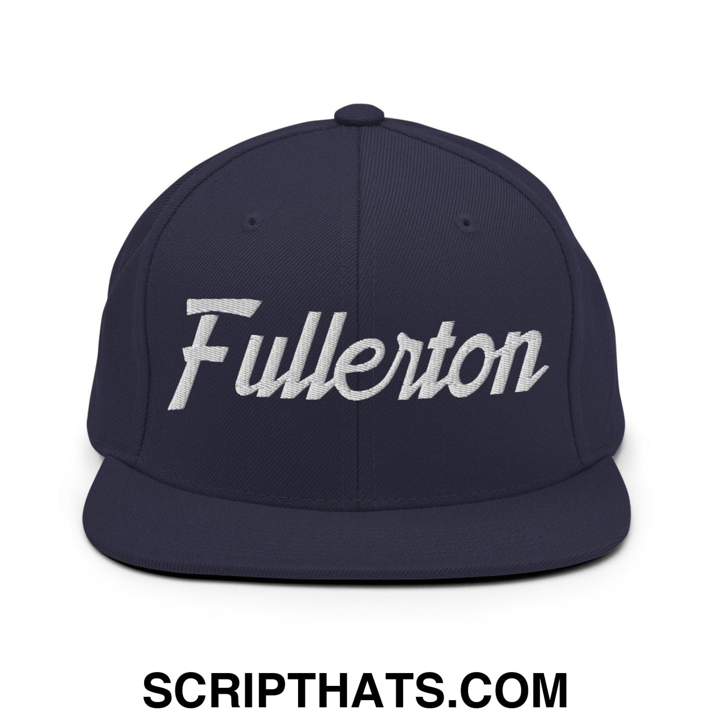Fullerton Script Snapback Hat Navy