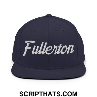 Fullerton Script Snapback Hat Navy