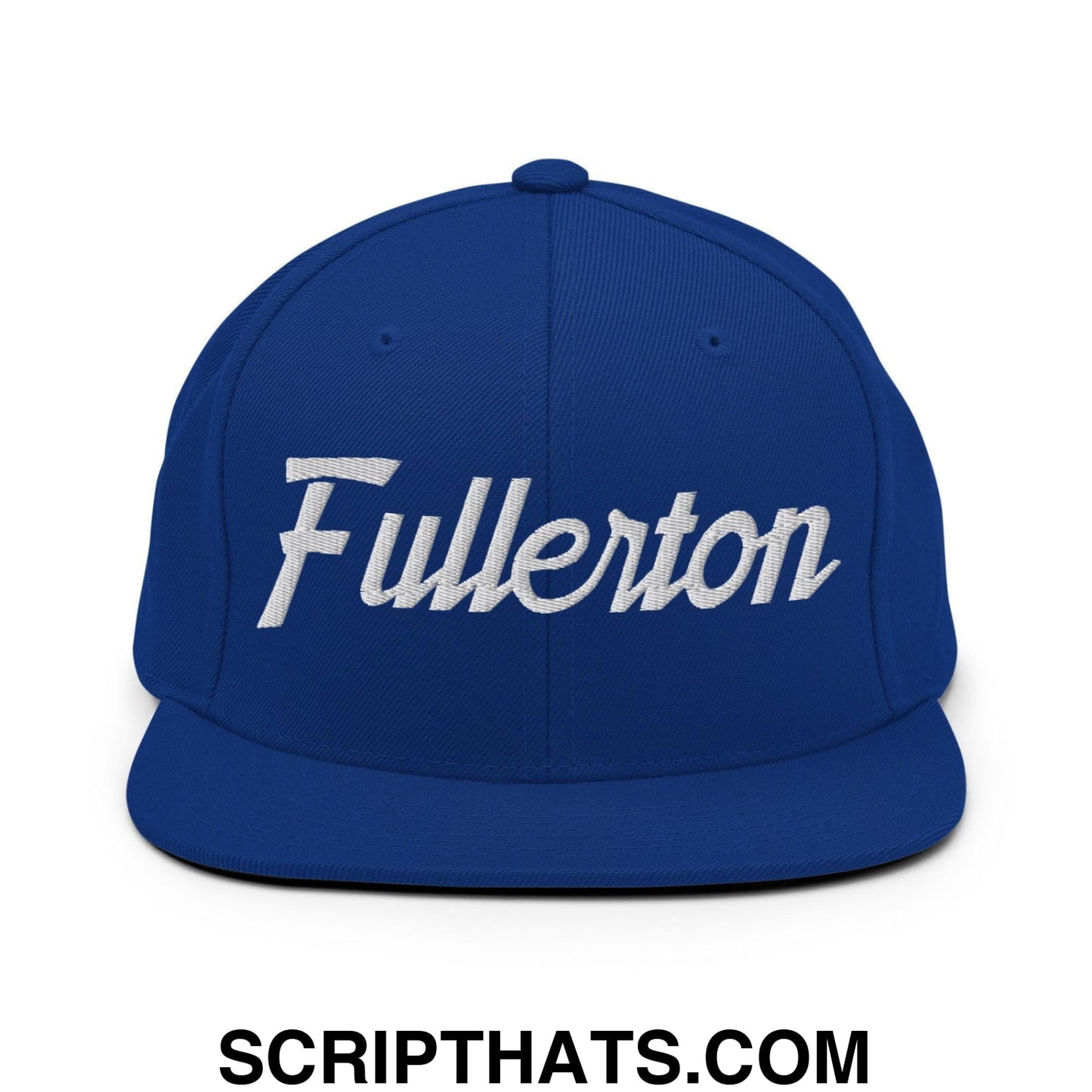 Fullerton Script Snapback Hat Royal Blue