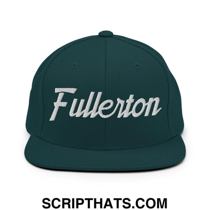 Fullerton Script Snapback Hat Spruce