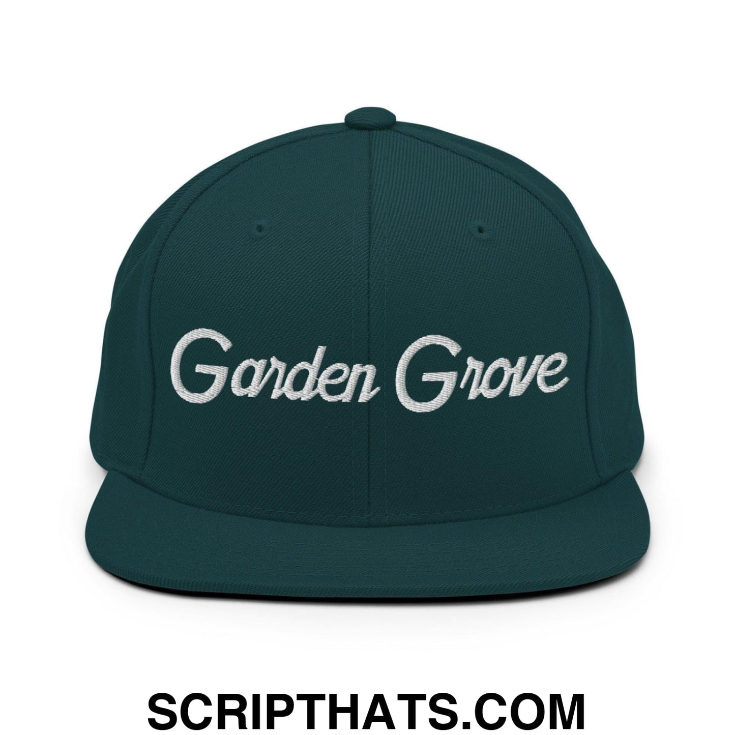 Garden Grove Script Snapback Hat Spruce