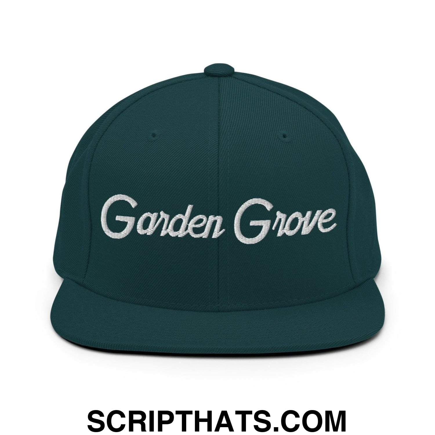 Garden Grove Script Snapback Hat Spruce