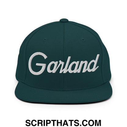 Garland Script Snapback Hat Spruce
