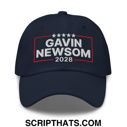 Gavin Newsom 2028 Embroidered Unstructured Dad Hat Default Title