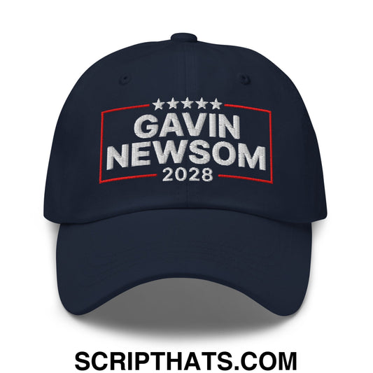 Gavin Newsom 2028 Embroidered Unstructured Dad Hat Default Title