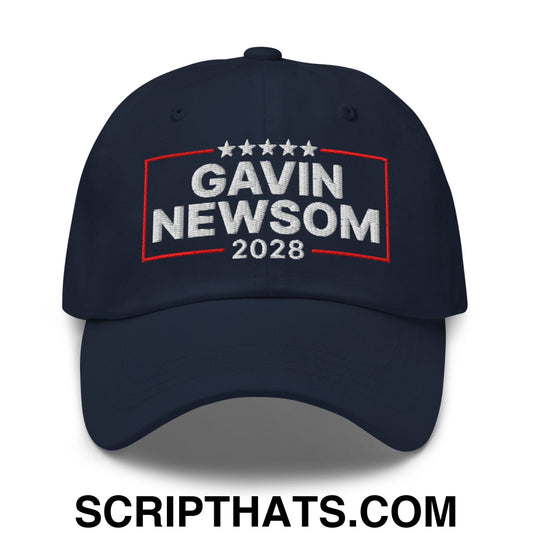 Gavin Newsom 2028 Embroidered Unstructured Dad Hat Default Title