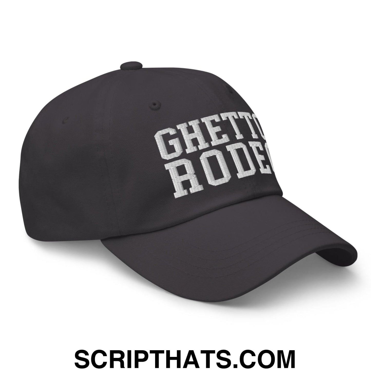Ghetto Rodeo Varsity Letterman Block Dad Hat Dark Grey