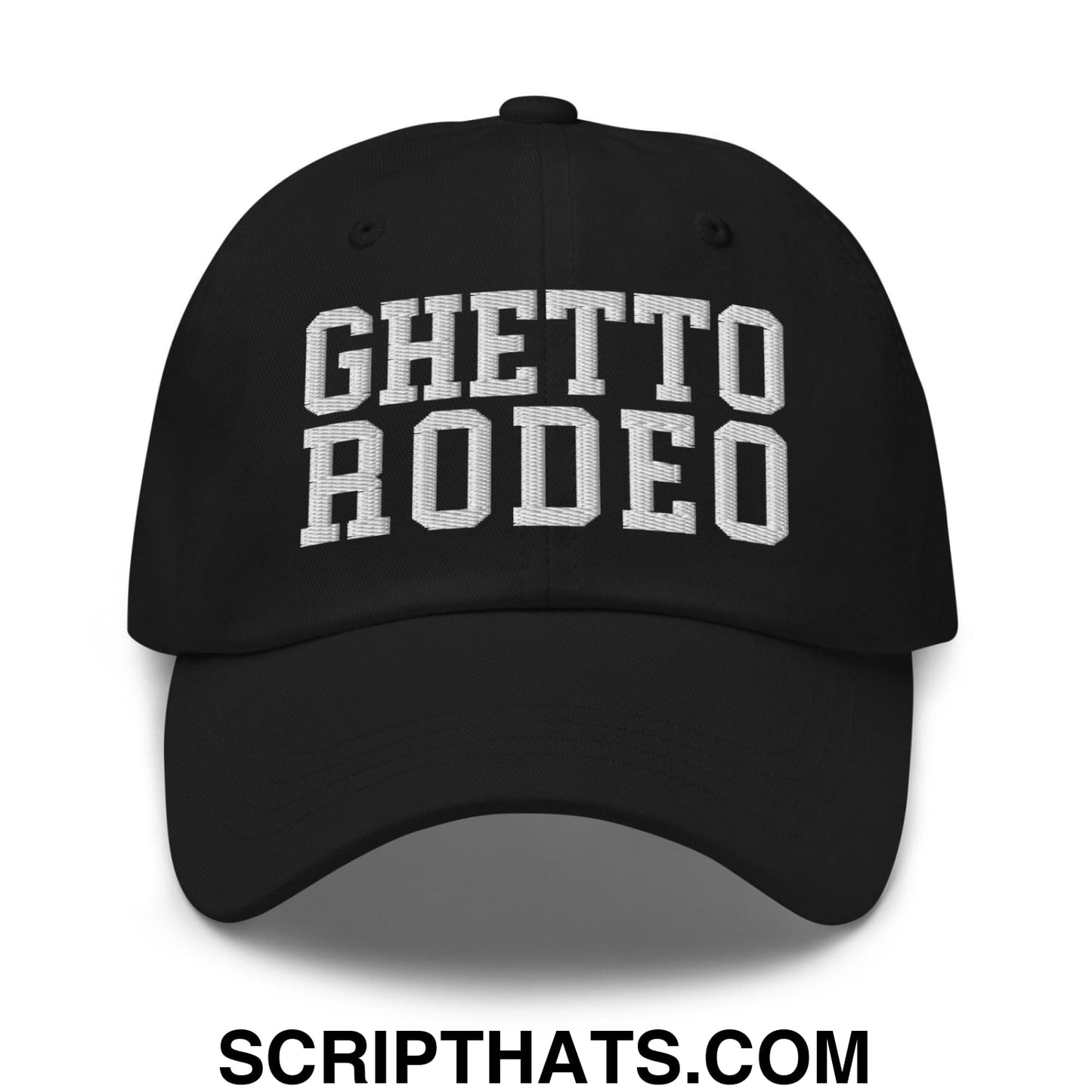 Ghetto Rodeo Varsity Letterman Block Dad Hat Black