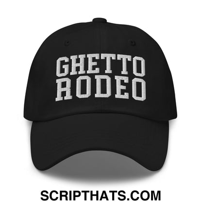 Ghetto Rodeo Varsity Letterman Block Dad Hat Black