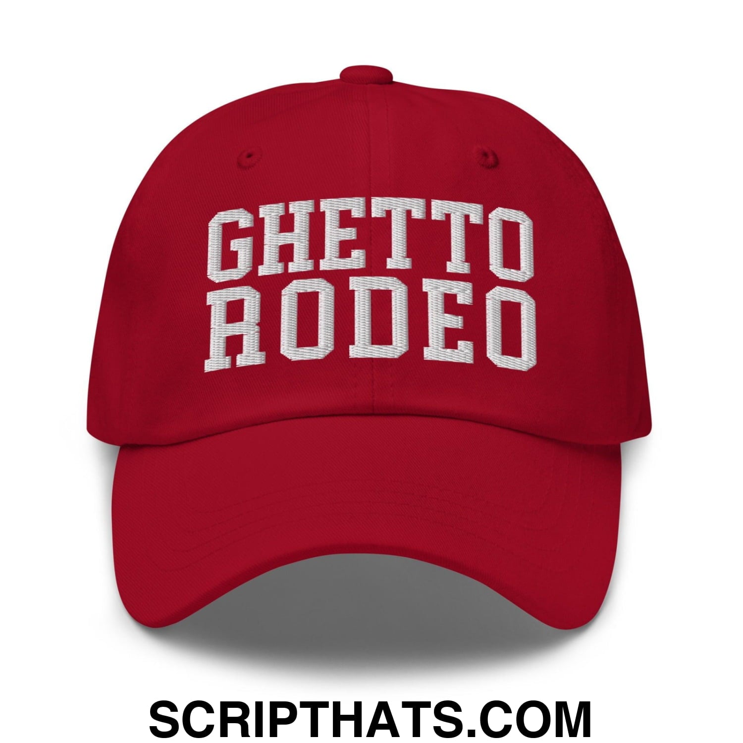 Ghetto Rodeo Varsity Letterman Block Dad Hat Cranberry