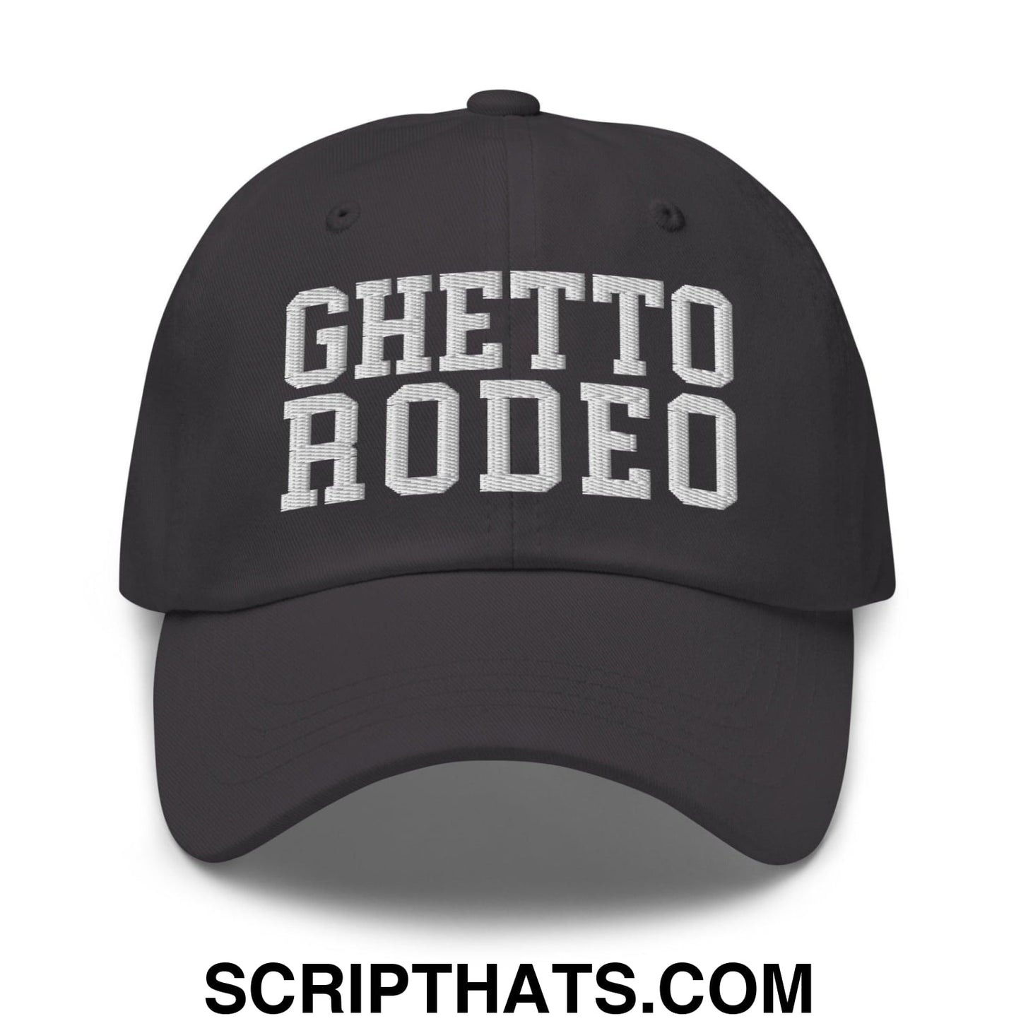 Ghetto Rodeo Varsity Letterman Block Dad Hat Dark Grey