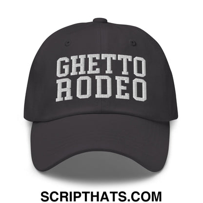 Ghetto Rodeo Varsity Letterman Block Dad Hat Dark Grey
