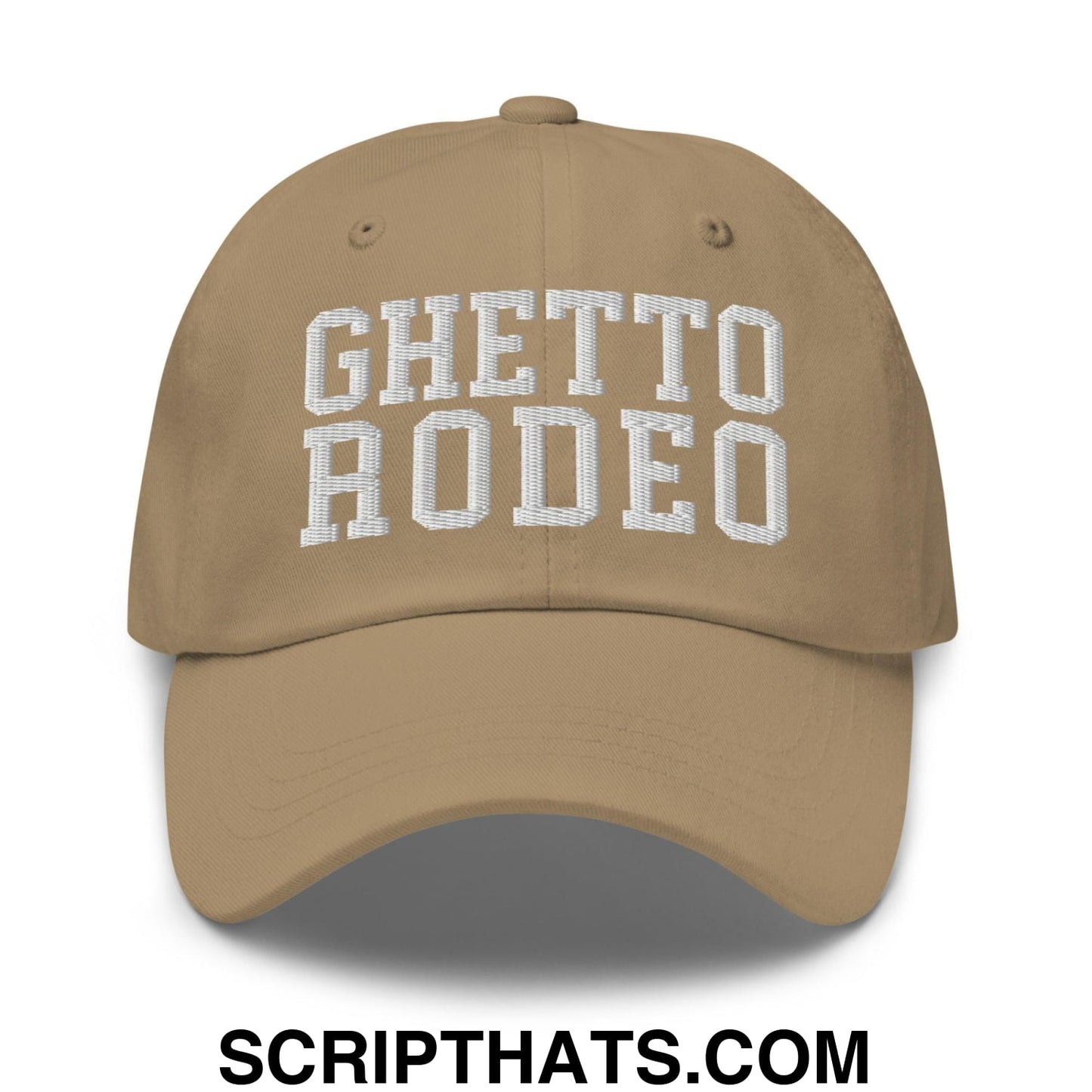 Ghetto Rodeo Varsity Letterman Block Dad Hat Khaki