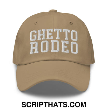 Ghetto Rodeo Varsity Letterman Block Dad Hat Khaki