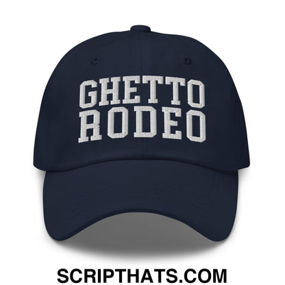 Ghetto Rodeo Varsity Letterman Block Dad Hat Navy