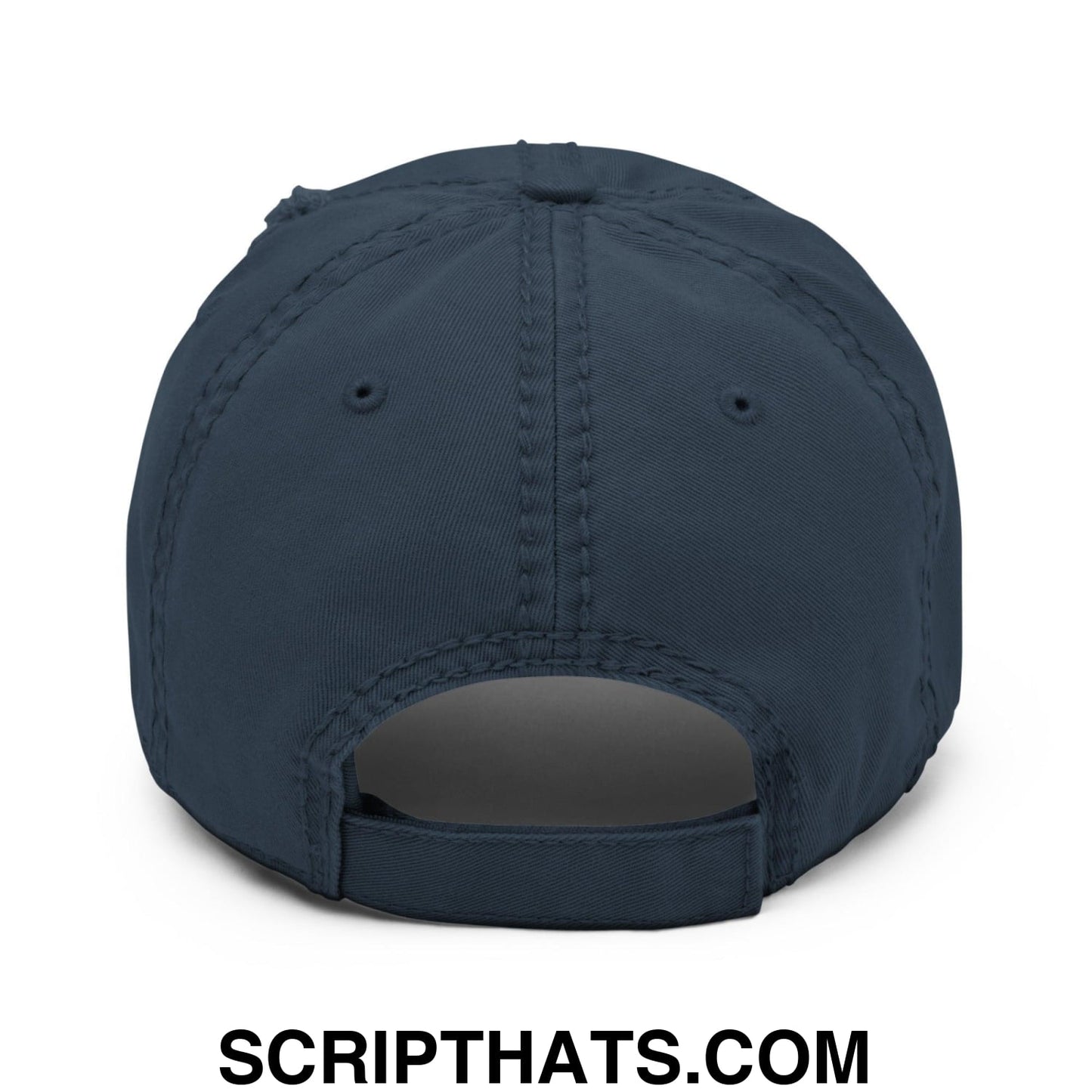 Ghetto Rodeo Varsity Letterman Block Distressed Dad Hat Navy