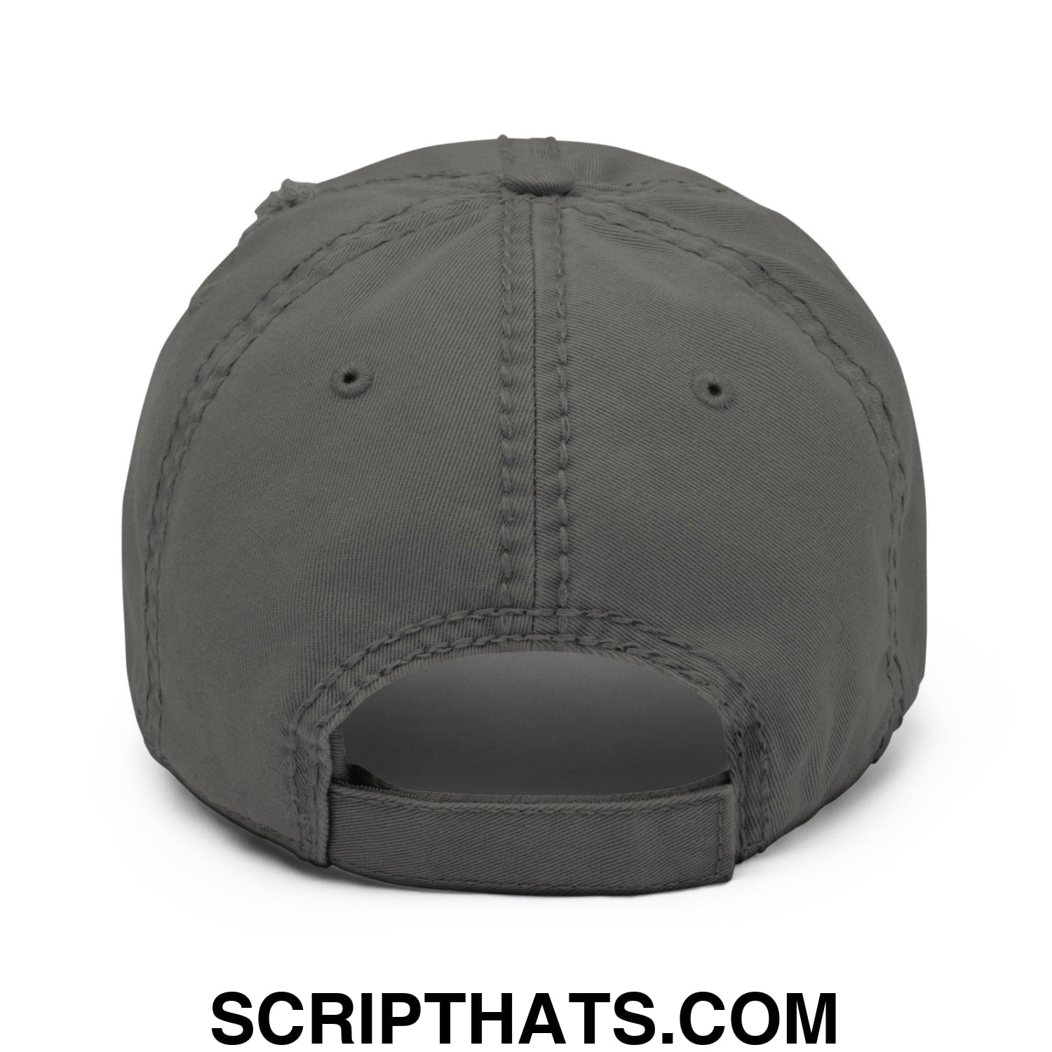 Ghetto Rodeo Varsity Letterman Block Distressed Dad Hat Charcoal Grey