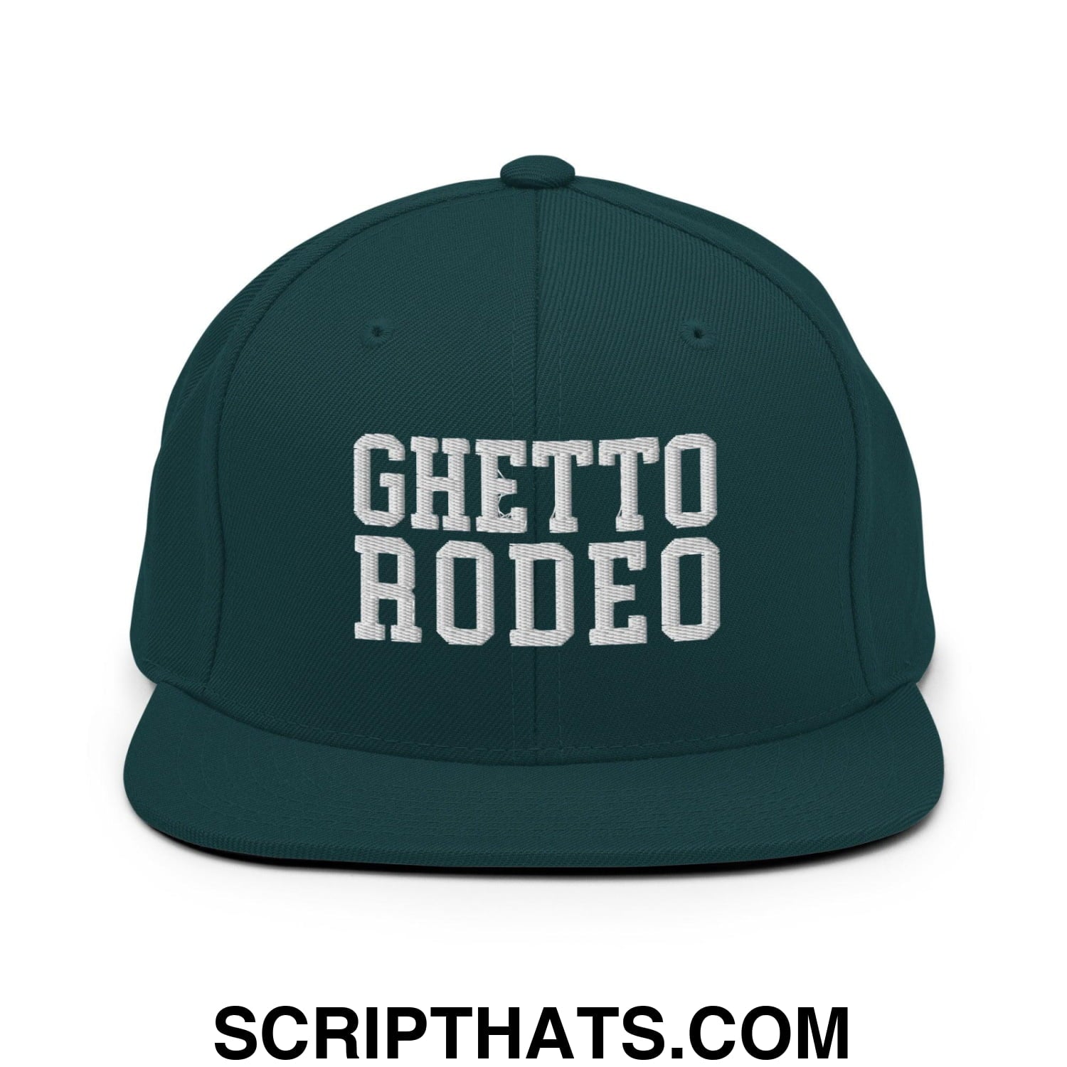 Ghetto Rodeo Varsity Letterman Block Snapback Hat Spruce