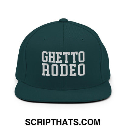Ghetto Rodeo Varsity Letterman Block Snapback Hat Spruce