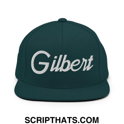Gilbert Script Snapback Hat Spruce