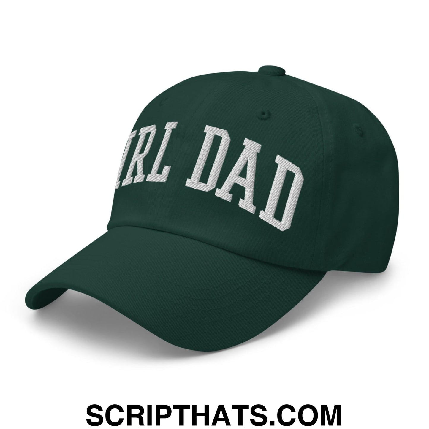 Girl Dad Varsity Letterman Embroidered Dad Hat Spruce