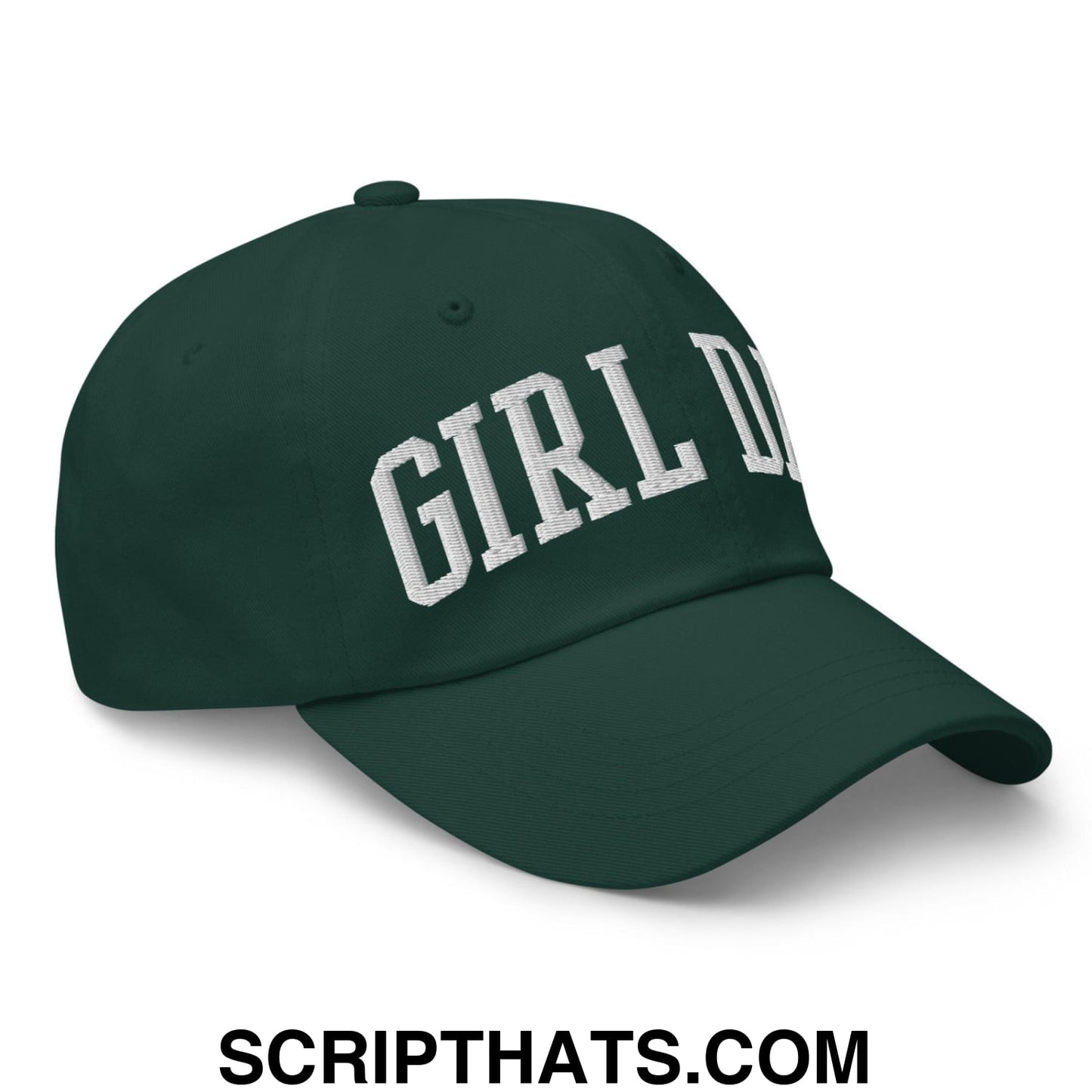 Girl Dad Varsity Letterman Embroidered Dad Hat Spruce