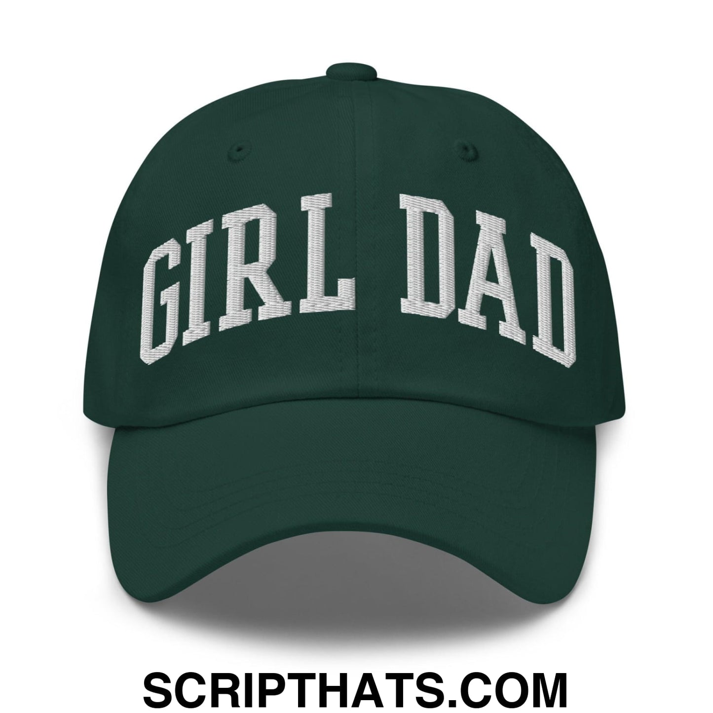 Girl Dad Varsity Letterman Embroidered Dad Hat Spruce