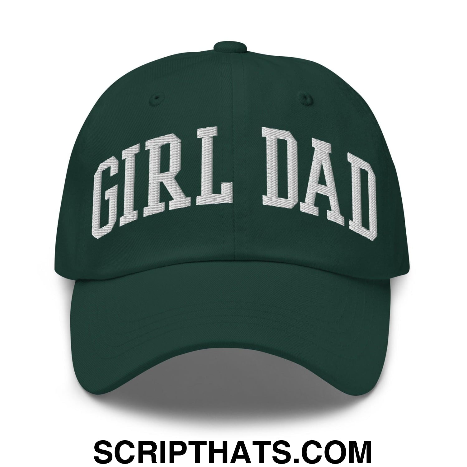 Girl Dad Varsity Letterman Embroidered Dad Hat Spruce