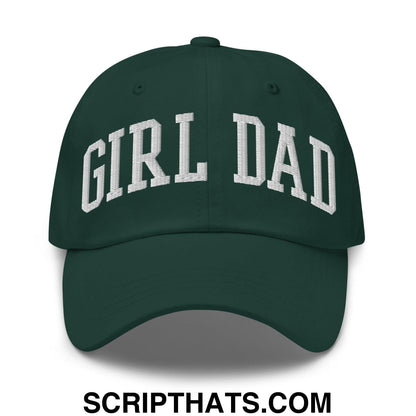 Girl Dad Varsity Letterman Embroidered Dad Hat Spruce