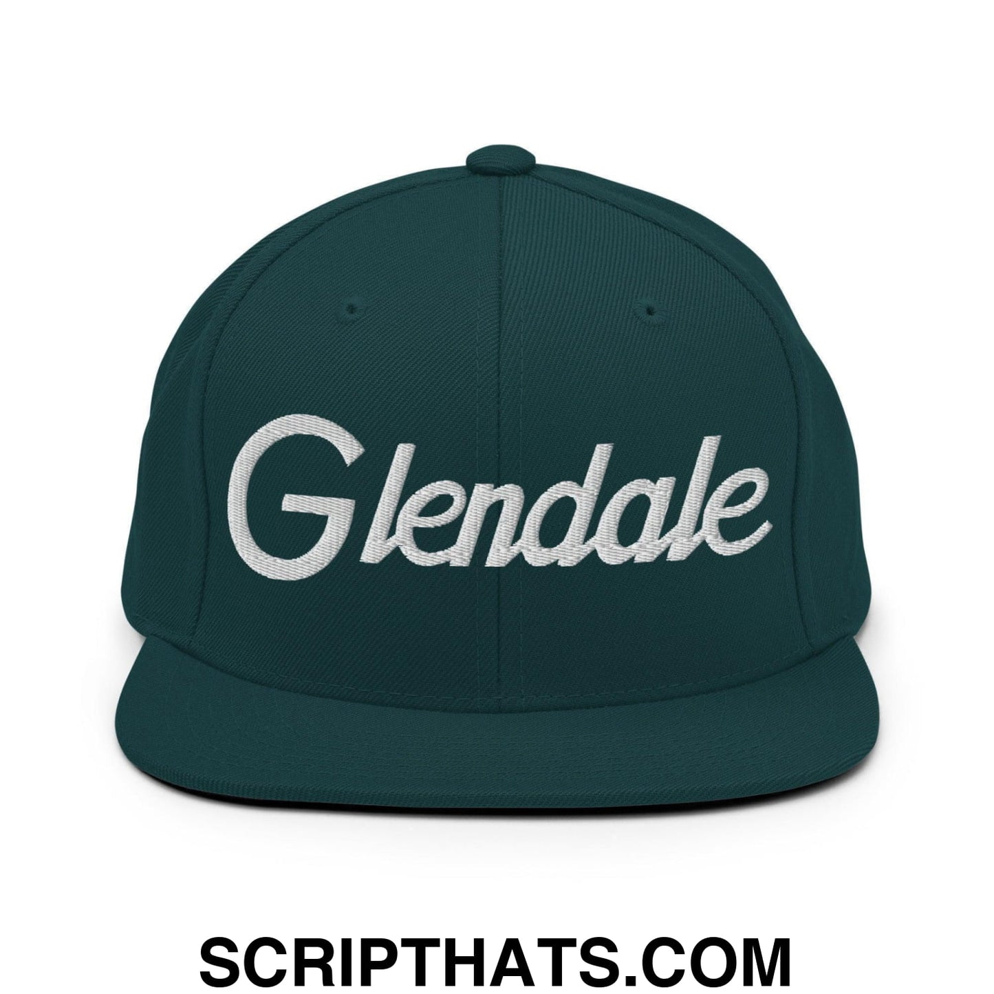 Glendale Script Snapback Hat Spruce