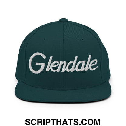 Glendale Script Snapback Hat Spruce
