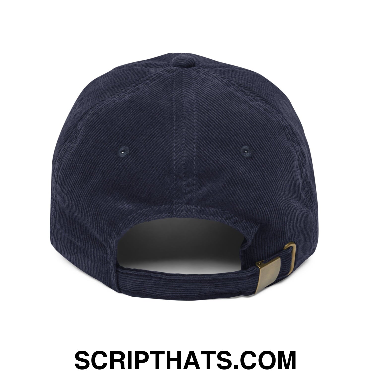God's Silliest Goose Embroidered Unstructured Corduroy Dad Hat Navy