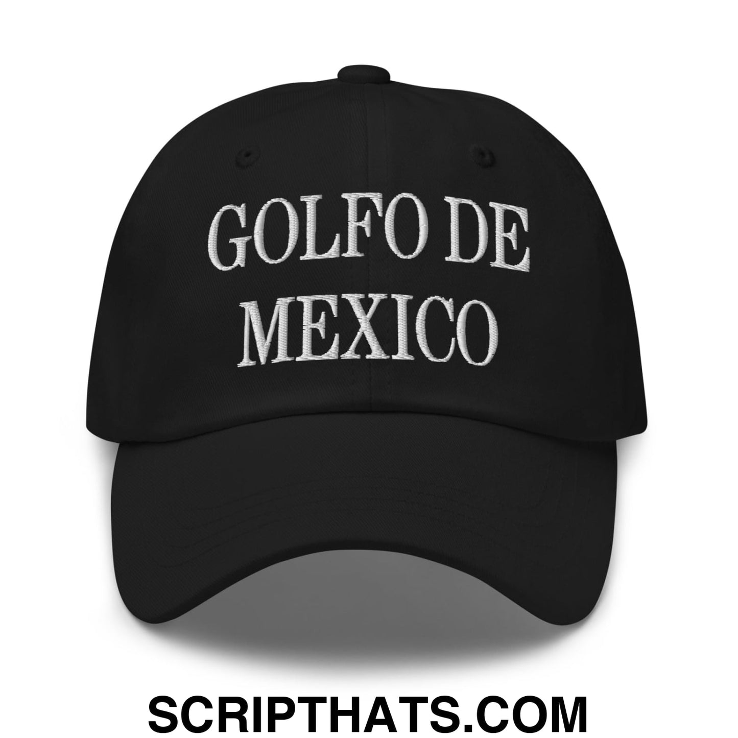 Golfo de Mexico Embroidered Unstructured Dad Hat Black