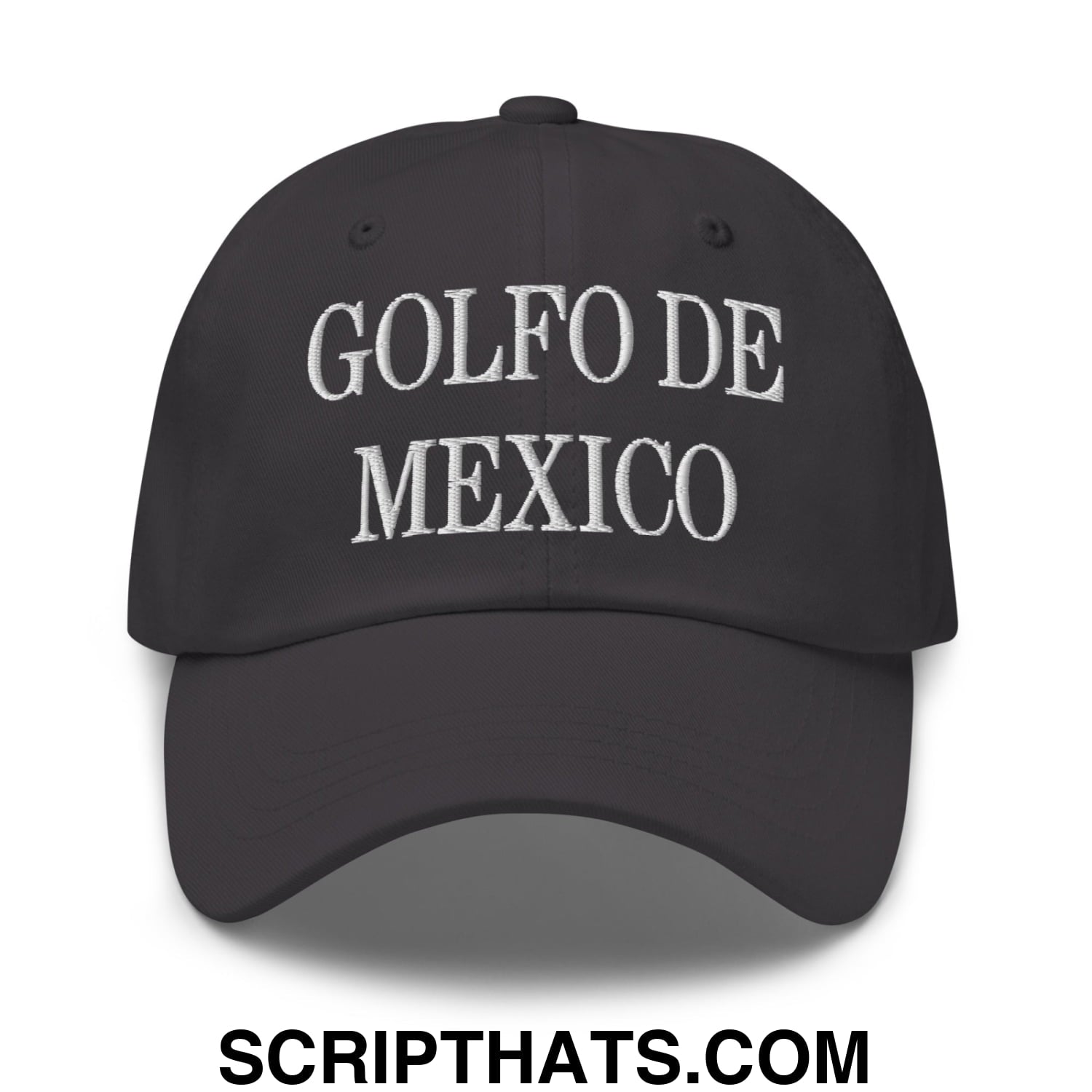 Golfo de Mexico Embroidered Unstructured Dad Hat Dark Grey