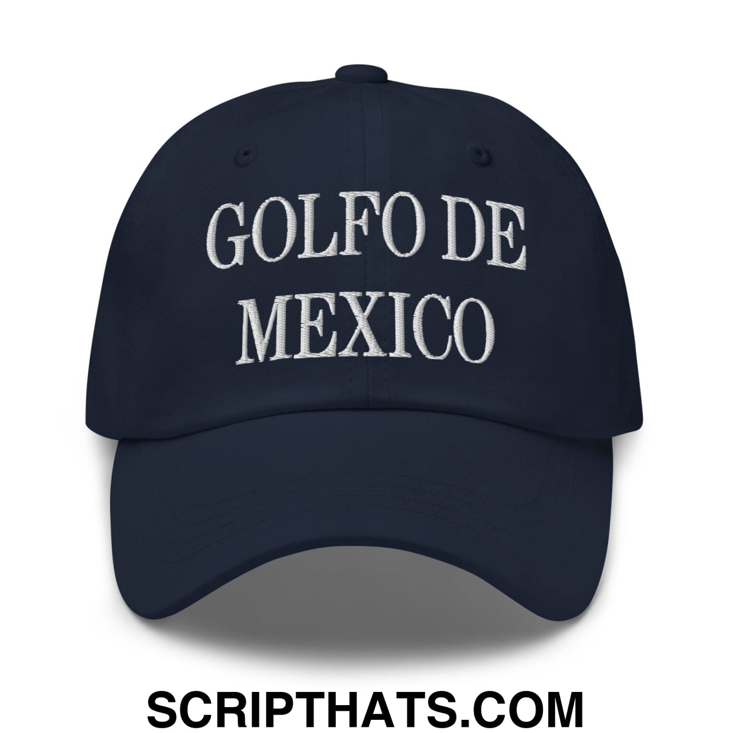 Golfo de Mexico Embroidered Unstructured Dad Hat Navy