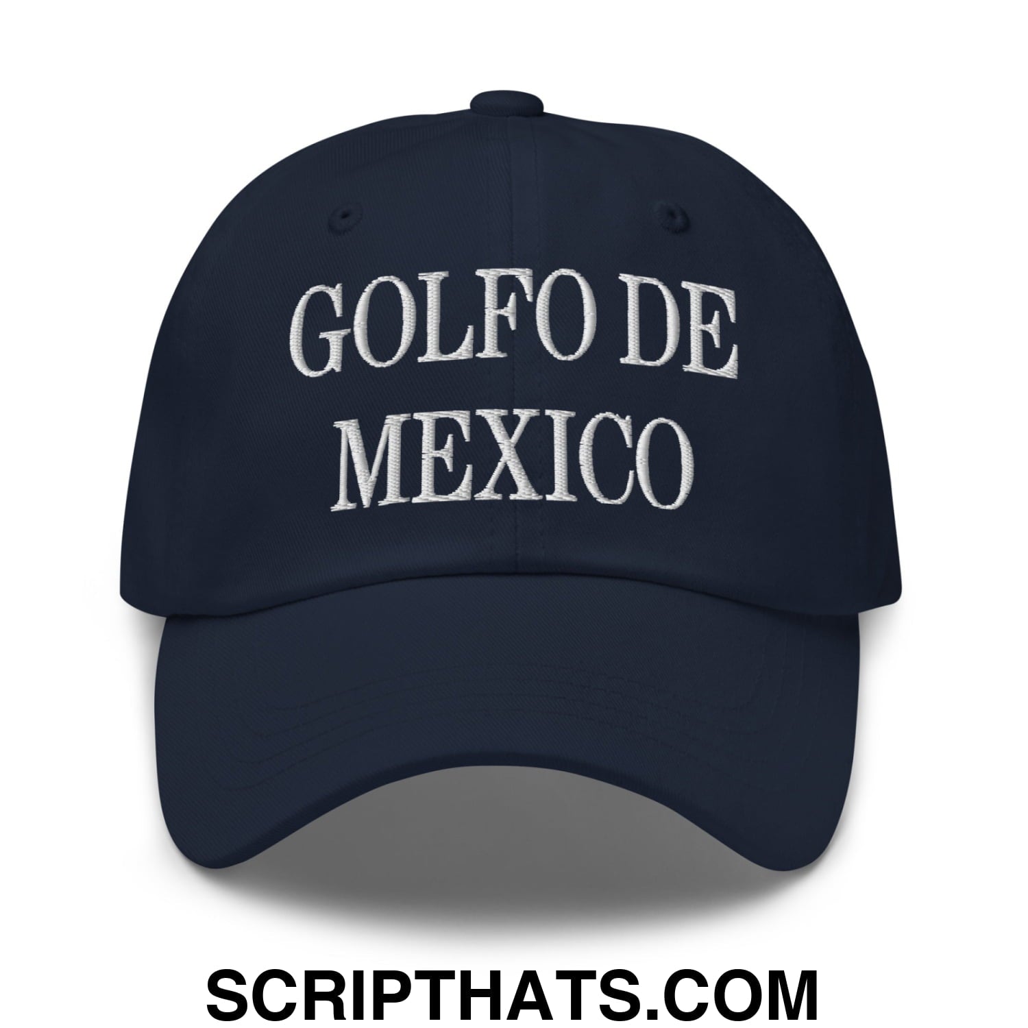Golfo de Mexico Embroidered Unstructured Dad Hat Navy