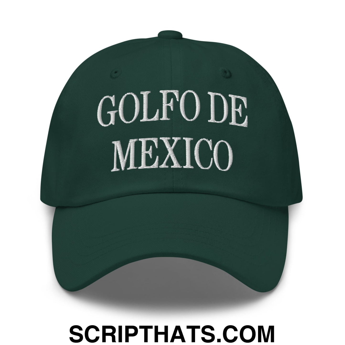 Golfo de Mexico Embroidered Unstructured Dad Hat Spruce