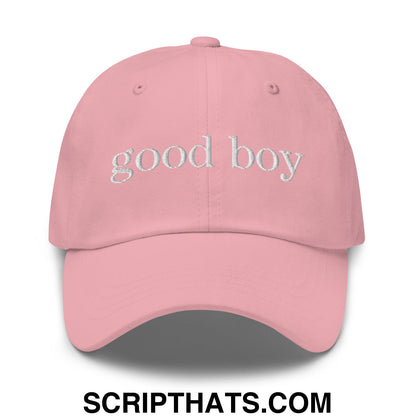 good boy Embroidered Unstructured Dad Hat Pink