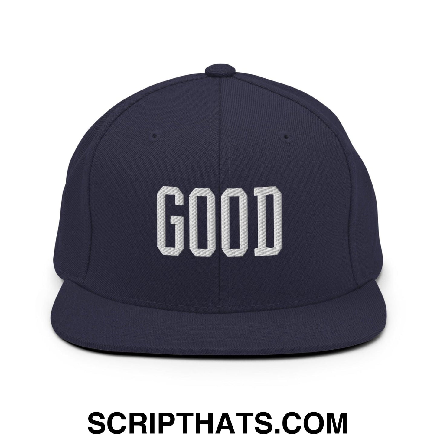 Good Varisty Letterman Block Snapback Hat Navy