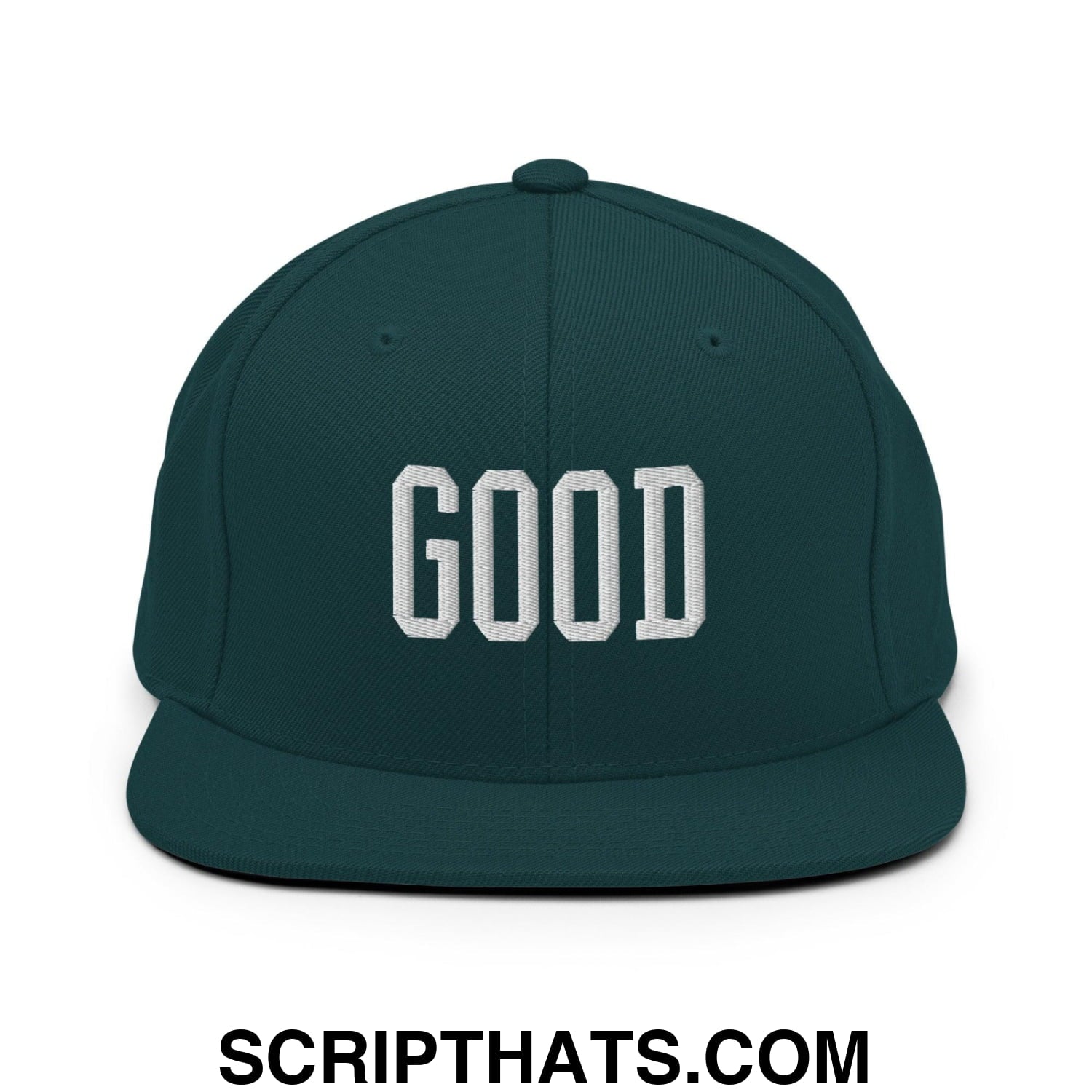 Good Varisty Letterman Block Snapback Hat Spruce
