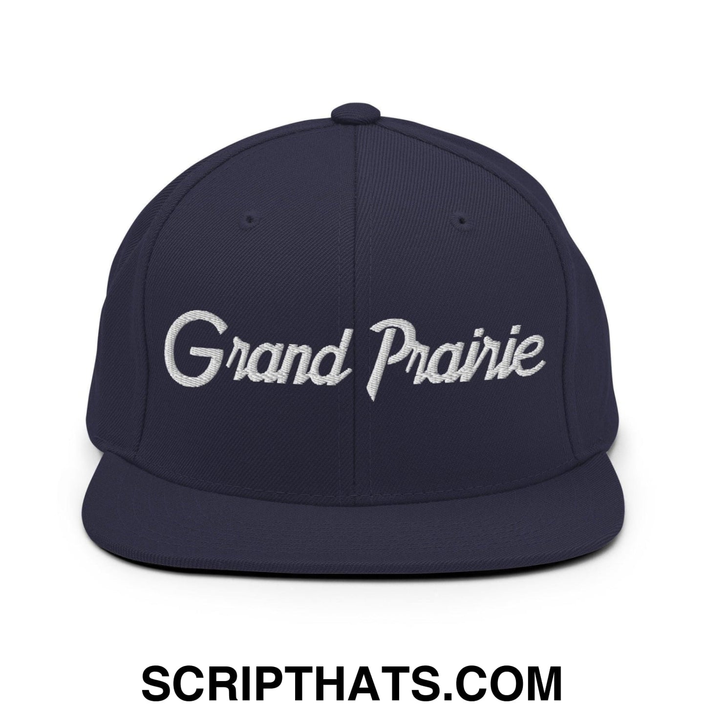Grand Prairie Script Snapback Hat Navy