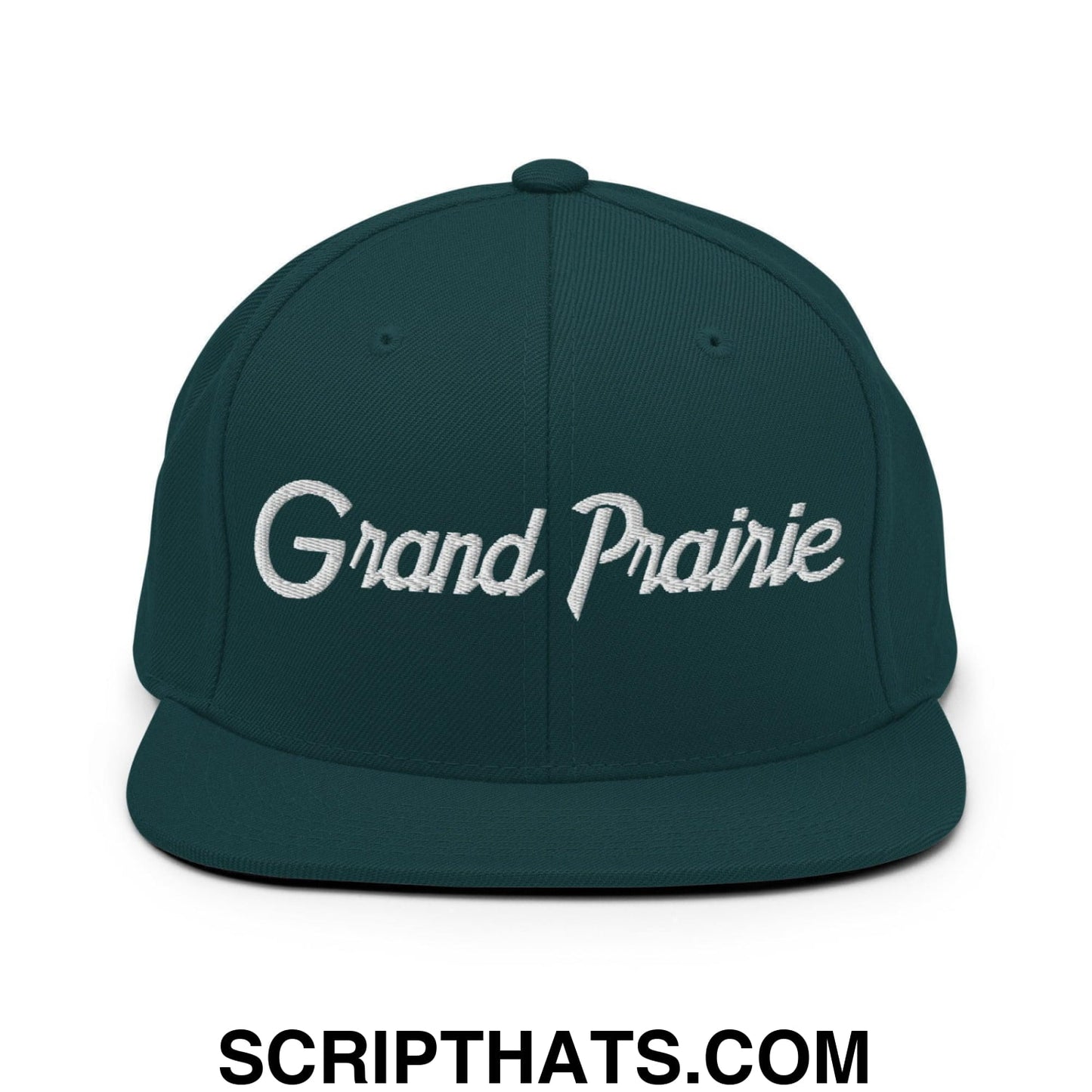 Grand Prairie Script Snapback Hat Spruce