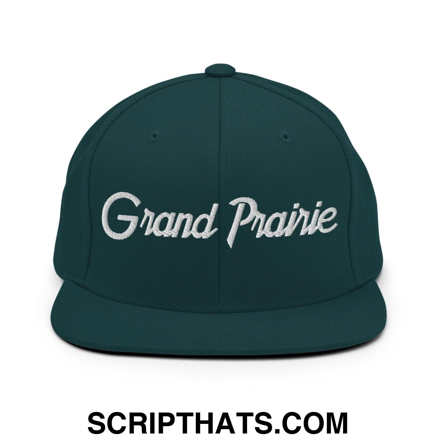 Grand Prairie Script Snapback Hat Spruce